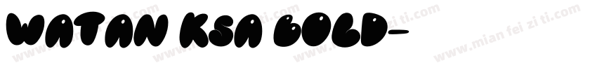 Watan KSa Bold字体转换